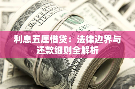 济南利息五厘借贷：法律边界与还款细则全解析